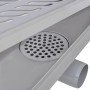 Stainless steel wavy linear shower drain 630x140 mm by vidaXL, Drains - Ref: Foro24-142184, Price: 40,81 €, Discount: %