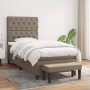 Box spring bed with taupe gray fabric mattress 80x200 cm by , Beds and slatted bases - Ref: Foro24-3136793, Price: 392,08 €, ...