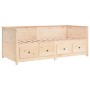 Sofá cama de madera maciza de pino 100x200 cm de , Camas y somieres - Ref: Foro24-820896, Precio: 279,98 €, Descuento: %