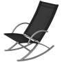 Garden rocking chairs, 2 units, black steel and textilene by vidaXL, Garden chairs - Ref: Foro24-42163, Price: 95,11 €, Disco...