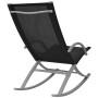 Garden rocking chairs, 2 units, black steel and textilene by vidaXL, Garden chairs - Ref: Foro24-42163, Price: 95,11 €, Disco...