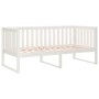 Solid white pine wood sofa bed 90x190 cm by , Beds and slatted bases - Ref: Foro24-820882, Price: 133,99 €, Discount: %