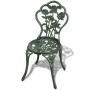 Garden bistro table and chairs 3 pieces green cast aluminum by vidaXL, Garden sets - Ref: Foro24-42164, Price: 212,04 €, Disc...