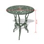 Garden bistro table and chairs 3 pieces green cast aluminum by vidaXL, Garden sets - Ref: Foro24-42164, Price: 212,04 €, Disc...