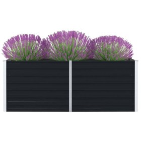 Elevated planter anthracite gray galvanized steel 160x80x45 cm by , Pots and planters - Ref: Foro24-47013, Price: 41,99 €, Di...