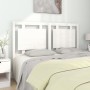 Solid white pine wood bed headboard 145.5x4x100 cm by , Headboards and footboards - Ref: Foro24-817941, Price: 46,99 €, Disco...