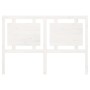 Solid white pine wood bed headboard 145.5x4x100 cm by , Headboards and footboards - Ref: Foro24-817941, Price: 46,99 €, Disco...