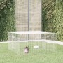 Galvanized iron rabbit cage 110x110x55 cm by , Cages and habitats for small animals - Ref: Foro24-171562, Price: 41,33 €, Dis...