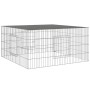 Galvanized iron rabbit cage 110x110x55 cm by , Cages and habitats for small animals - Ref: Foro24-171562, Price: 48,99 €, Dis...