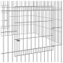 Galvanized iron rabbit cage 110x110x55 cm by , Cages and habitats for small animals - Ref: Foro24-171562, Price: 48,99 €, Dis...