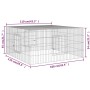 Jaula para conejos hierro galvanizado 110x110x55 cm de , Jaulas y habitáculos para animales pequeños - Ref: Foro24-171562, Pr...