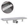 Wavy stainless steel linear shower drain 530x140 mm by vidaXL, Drains - Ref: Foro24-142183, Price: 41,55 €, Discount: %