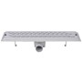 Wavy stainless steel linear shower drain 530x140 mm by vidaXL, Drains - Ref: Foro24-142183, Price: 41,55 €, Discount: %