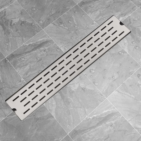 Desagüe de ducha lineal acero inoxidable 630x140 mm de vidaXL, Desagües - Ref: Foro24-142178, Precio: 45,25 €, Descuento: %