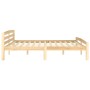 Estructura de cama de madera maciza de pino 200x200 cm de vidaXL, Camas y somieres - Ref: Foro24-322067, Precio: 106,99 €, De...