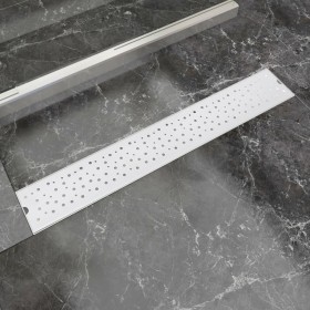 Bubble stainless steel linear shower drain 730x140 mm by vidaXL, Drains - Ref: Foro24-142191, Price: 44,04 €, Discount: %