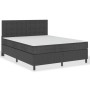 Box spring bed dark gray fabric 160x200 cm by , Beds and slatted bases - Ref: Foro24-3054795, Price: 659,99 €, Discount: %