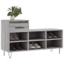 Mueble zapatero madera contrachapada gris Sonoma 102x36x60 cm de , Zapateros y organizadores de calzado - Ref: Foro24-831370,...