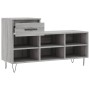 Mueble zapatero madera contrachapada gris Sonoma 102x36x60 cm de , Zapateros y organizadores de calzado - Ref: Foro24-831370,...