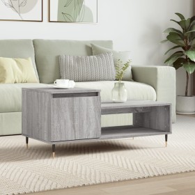 Sonoma gray plywood coffee table 100x50x45 cm by , Coffee table - Ref: Foro24-830826, Price: 47,47 €, Discount: %