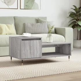 Sonoma gray plywood coffee table 100x50x45 cm by , Coffee table - Ref: Foro24-830826, Price: 48,78 €, Discount: %