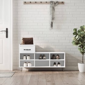 White plywood shoe cabinet 102x36x60 cm by , Shoe racks and shoe organizers - Ref: Foro24-831364, Price: 53,99 €, Discount: %