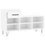 Glossy white plywood shoe cabinet 102x36x60 cm by , Shoe racks and shoe organizers - Ref: Foro24-831366, Price: 47,06 €, Disc...