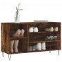 Mueble zapatero madera contrachapada roble ahumado 102x36x60 cm de , Zapateros y organizadores de calzado - Ref: Foro24-83141...