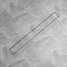 Stainless steel linear shower drain 1030x140 mm by vidaXL, Drains - Ref: Foro24-142176, Price: 64,14 €, Discount: %