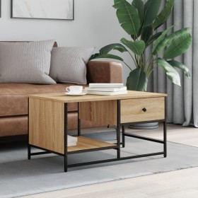 Sonoma oak engineered wood coffee table 85.5x51x45 cm by , Coffee table - Ref: Foro24-835340, Price: 44,24 €, Discount: %