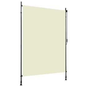 Estor enrollable de exterior color crema 150x270 cm de , Persianas y estores - Ref: Foro24-145941, Precio: 67,64 €, Descuento: %