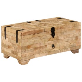 Mesa de centro de madera de mango maciza 80x40x35 cm de , Mesas de centro - Ref: Foro24-247327, Precio: 299,14 €, Descuento: %