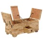 Mesa de centro de madera de mango maciza 80x40x35 cm de , Mesas de centro - Ref: Foro24-247327, Precio: 296,99 €, Descuento: %