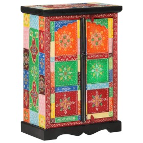 Hand painted sideboard solid mango wood doors 53x30x75 cm by , Sideboards - Ref: Foro24-350681, Price: 210,69 €, Discount: %