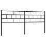 Black metal headboard 193 cm by , Headboards and footboards - Ref: Foro24-355696, Price: 32,99 €, Discount: %