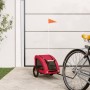 Pet Bicycle Trailer Iron Oxford Cloth Red by , pet strollers - Ref: Foro24-93950, Price: 122,06 €, Discount: %