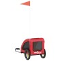 Pet Bicycle Trailer Iron Oxford Cloth Red by , pet strollers - Ref: Foro24-93950, Price: 122,06 €, Discount: %