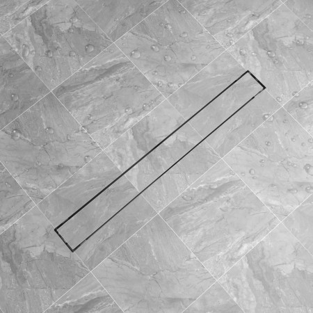 Desagüe de ducha lineal acero inoxidable 930x140 mm de vidaXL, Desagües - Ref: Foro24-142175, Precio: 59,36 €, Descuento: %