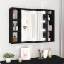 Furniture with mirror and black LED 76x15x55 cm by , bathroom vanities - Ref: Foro24-808856, Price: 58,72 €, Discount: %