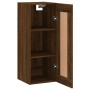 Armario de pared madera ingeniería marrón roble 34,5x34x90 cm de , Aparadores - Ref: Foro24-835025, Precio: 47,02 €, Descuent...