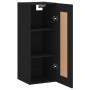 Armario de pared madera de ingeniería negro 34,5x34x90 cm de , Aparadores - Ref: Foro24-835019, Precio: 41,12 €, Descuento: %