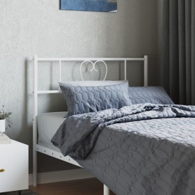 White metal headboard 75 cm by , Headboards and footboards - Ref: Foro24-355538, Price: 25,99 €, Discount: %