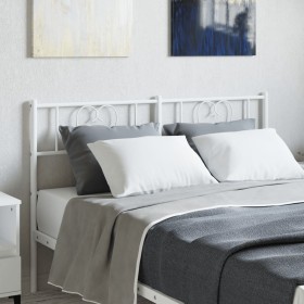 Cabecero de metal blanco 150 cm de , Cabeceros y pies de cama - Ref: Foro24-355546, Precio: 36,99 €, Descuento: %