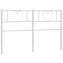 White metal headboard 150 cm by , Headboards and footboards - Ref: Foro24-355546, Price: 36,64 €, Discount: %