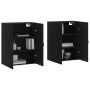 Armarios de pared 2 uds madera de ingeniería negro de , Aparadores - Ref: Foro24-3197890, Precio: 157,24 €, Descuento: %