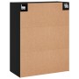 Armarios de pared 2 uds madera de ingeniería negro de , Aparadores - Ref: Foro24-3197890, Precio: 157,24 €, Descuento: %