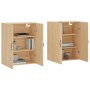 Wall cabinets 2 pcs engineered wood Sonoma oak by , Sideboards - Ref: Foro24-3197892, Price: 163,99 €, Discount: %