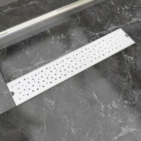 Stainless steel bubble linear shower drain 630x140 mm by vidaXL, Drains - Ref: Foro24-142190, Price: 41,54 €, Discount: %