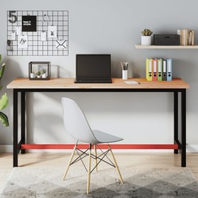 Solid beech wood desk board 180x55x2.5 cm by , Table tops - Ref: Foro24-356096, Price: 107,61 €, Discount: %