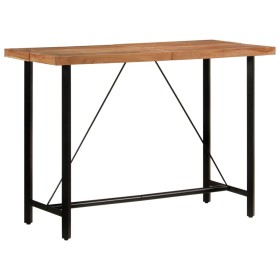 Iron and solid acacia wood high table 150x70x107 cm by , Kitchen and dining tables - Ref: Foro24-356371, Price: 251,15 €, Dis...